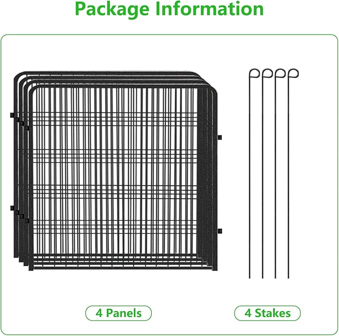 Decorative Metal Garden Fence Add-on Fence Panels, 32in x 10.4Ft No Dig Fence 4 - Image 6