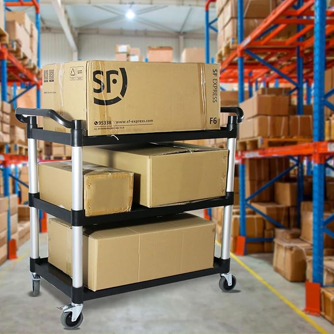 Plastic Commercial Cart Large Size, Restaurant Cart - Image 7