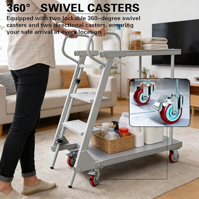 Heavy Duty Platform Truck Cart, Flatbed Cart - Image 4