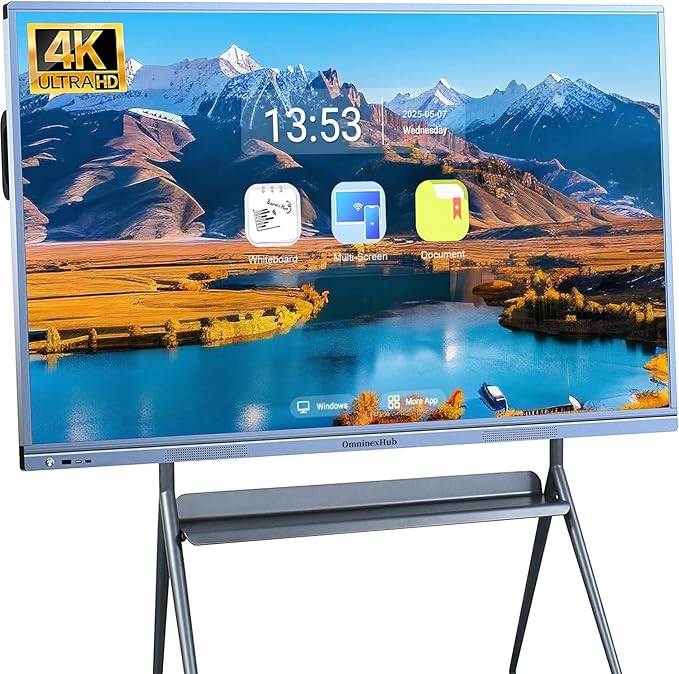 55'' Smart Board, 8+256 GB Interactive Whiteboard, 4K Electronic Digital by OmninexHub