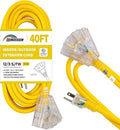 3-Outlets Indoor Outdoor Extension Cord Weatherproof by HONDERSON