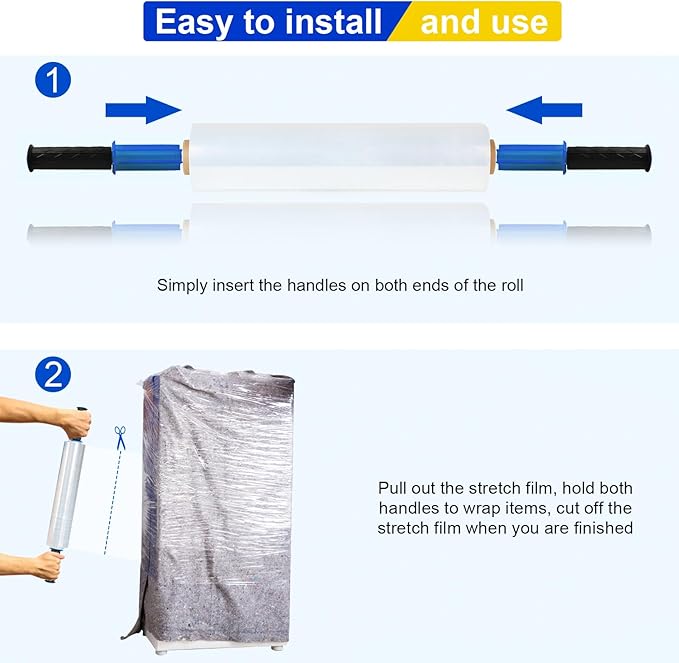 Stretch Film, RAZCC Stretch Wrap Industrial Strength, Shrink Wrap - Image 5