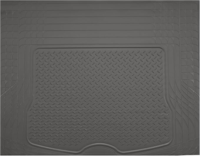 PIC AUTO Heavy Duty Rubber Trunk Cargo Liner Floor Mats, Trimmable to Fit by PICAUTO