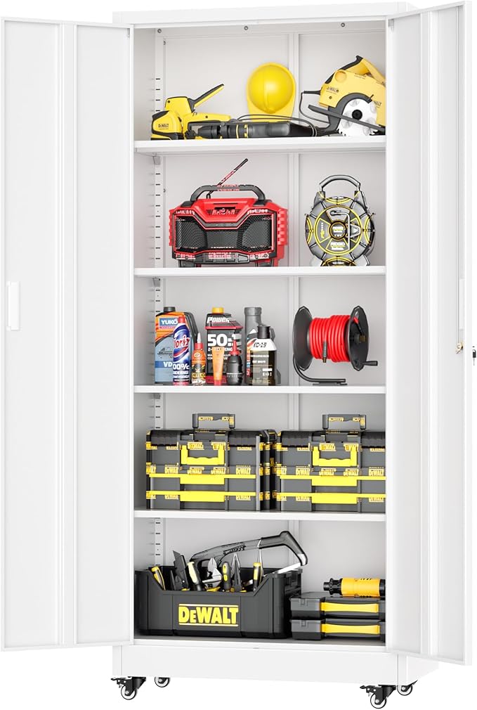 Greenvelly Metal Garage Storage Cabinet by Greenvelly