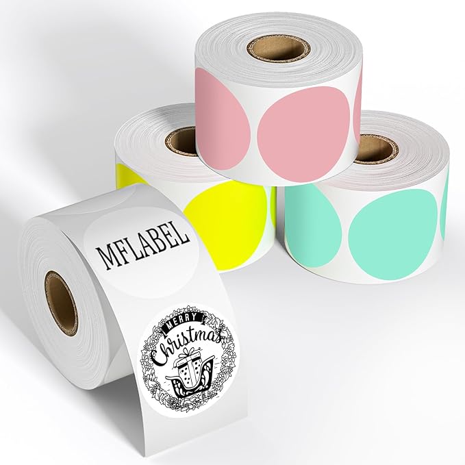 MFLABEL 2" Round Thermal Labels by MFLABEL