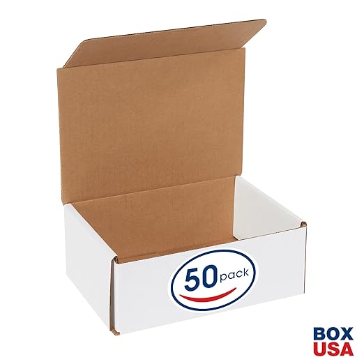 BOX USA Shipping Boxes Small 8"L x 6"W x 3"H, Moving and Storage - Image 2