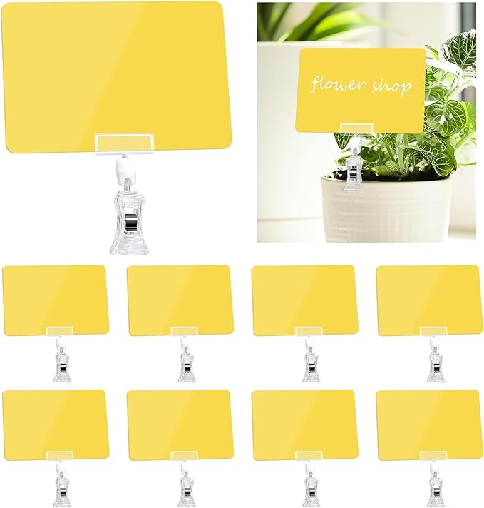 Mlici 12pcs Sign Clips for Display, 4.1x5.8 Inches Retail Sign Holder by Mlici