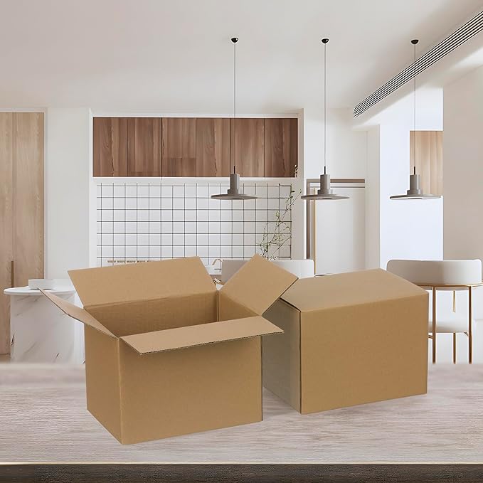 FARRAY 100 Pack 8x6x6 inches Shipping Boxes, Study Corrugated Small Cardboard - Image 6