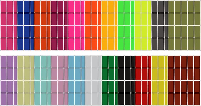 Royal Green Rectangular Label Stickers Adhesive Rectangles in 22 Assorted by RoyalGreen