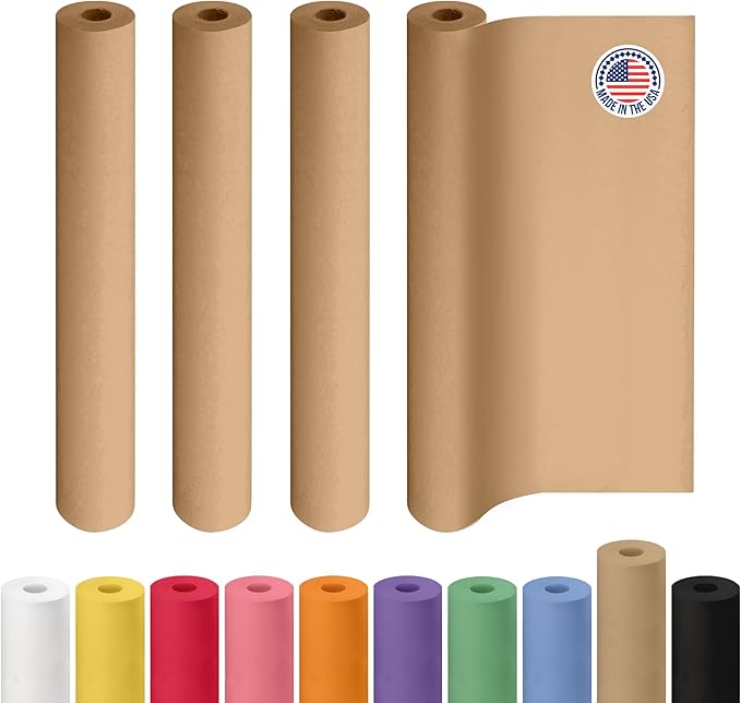 Brown Kraft Paper Roll 36" x 2160", Shipping & Crafts by IDLPackaging