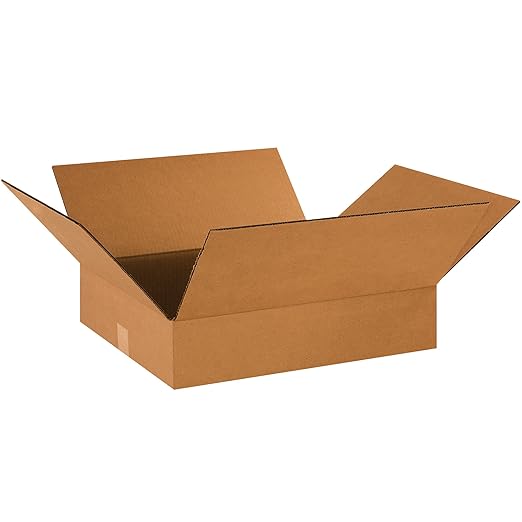 TAPE LOGIC 18 x 16 x 4 Corrugated Cardboard Boxes, Flat 18"L x 16"W x 4"H by TapeLogic