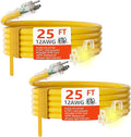 HUANCHAIN 12/3 25ft 2 Pack Heavy Duty Outdoor Extension Cord 25 ft Waterproof by huanchain