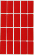 Royal Green Rectangle Colored Label Stickers Red 1.57 inch x 0.75 inch by RoyalGreen