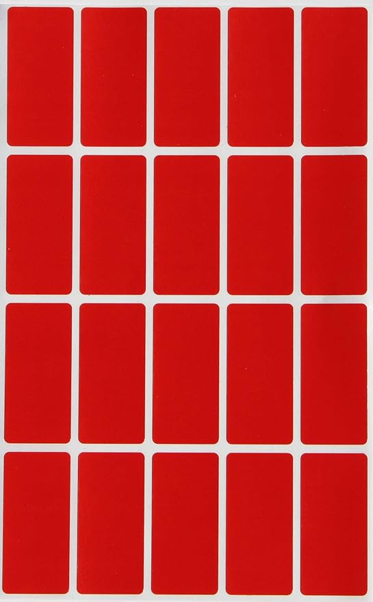 Small Rectangular Label Stickers 1.57 inch x 0.75 inch by RoyalGreen