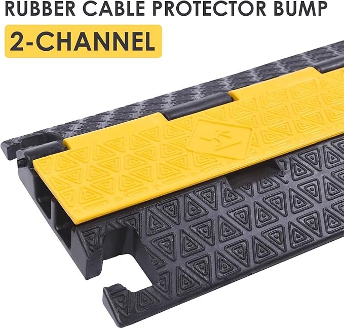 Heavy-Duty Rubber Cable Protector Ramp - Image 3