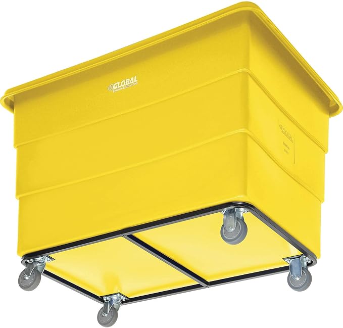 Global Industrial 20 Bushel Plastic Bulk Box Truck, Steel Chassis Base - Image 9
