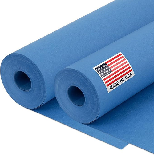 12" x 1200" Dark Blue Kraft Paper Roll, 45 lbs Thickness, Made in USA Colored by Paclord