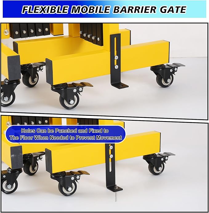 12.2FT Industrial Metal Expandable Barricade，Retractable Traffic Fence - Image 5
