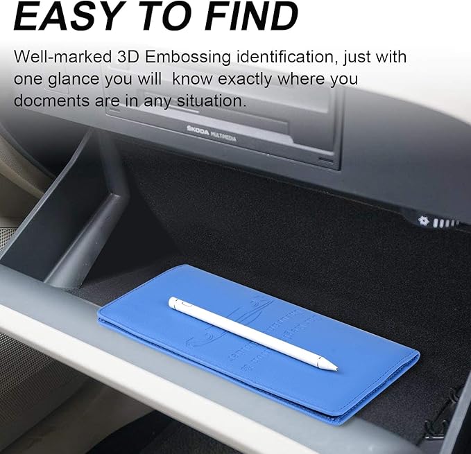 Cacturism Car Registration and Insurance Holder, Vehicle Glove Box Car - Image 7