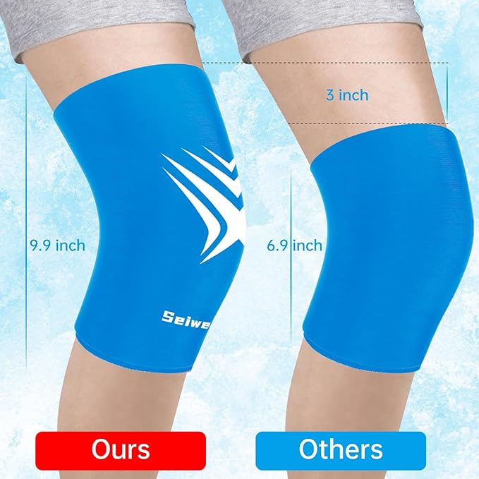 Extended Leg Knee Ice Pack Wrap - Image 3