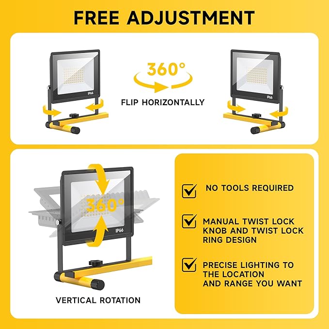 TOPRATED 2 Pack Led Work Light - Image 4