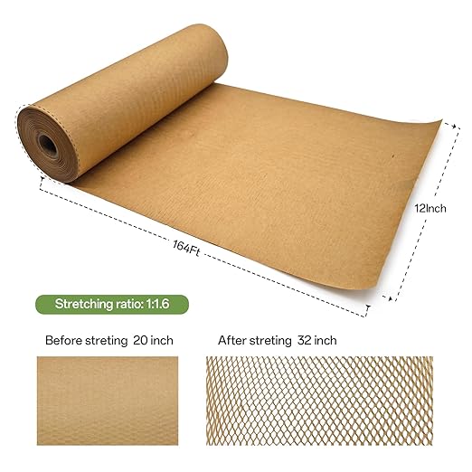 Honeycomb Packing Paper, Recyclable Honeycomb Paper Moving Supplies Bubble - Image 2