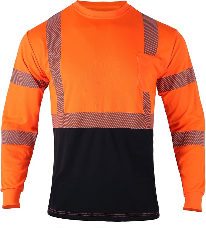 FONIRRA Safety Shirts for Men High Visibility Reflective ANSI Class 2 Hi Vis by FONIRRA_PrepareToBeenSeen