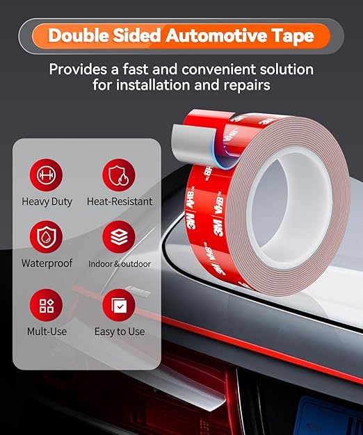 Double Sided Tape Heavy Duty Made of 3M VHB, 15FT Outdoor Heat Resistant - Image 3