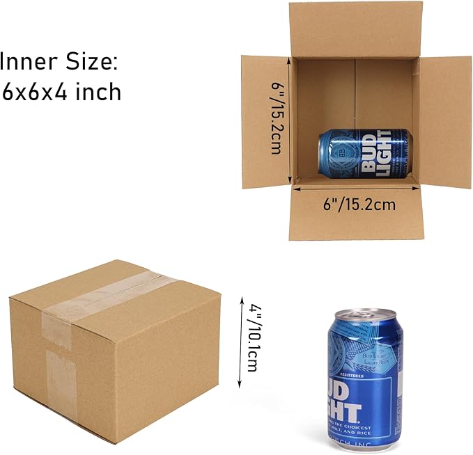 CRUGLA 40 Packs 6x6x4 Shipping Boxes - Image 3