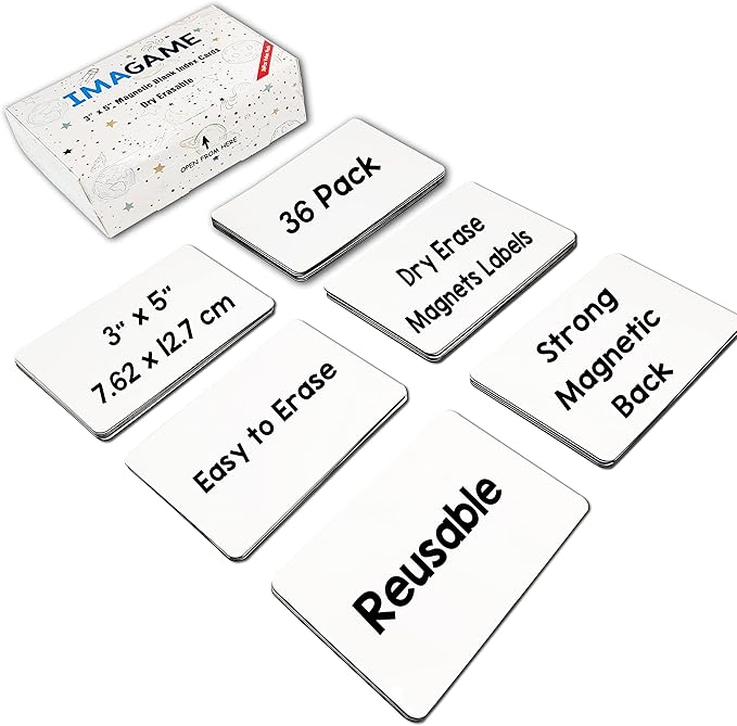 Dry Erase Magnets, Blank Magnetic Dry Erase Labels, Erasable Magnets - Image 5