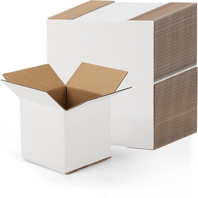 50 Pack Small Shipping Boxes 3x3x3 Inches by Wtrgas