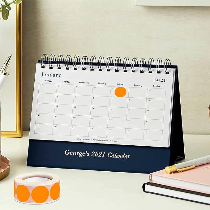SHYGO® 1“ Orange Circle Dot Stickers Color Coding Labels - Image 4