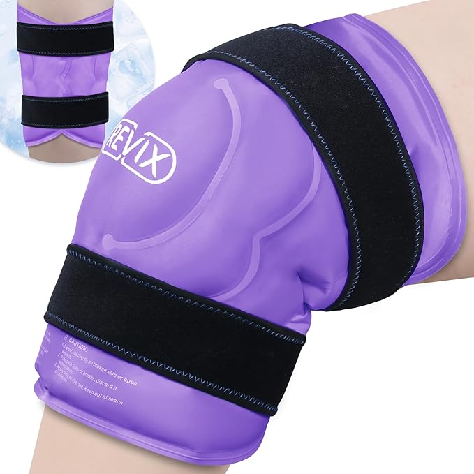 REVIX 20" XXXL Ice Pack for Knee Discomfort and Fatigue, Reusable Extra Large by Feelbetterlivebetter