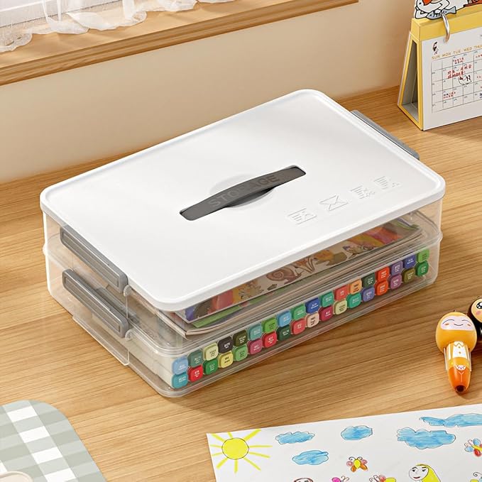 Portable Project Case Clear File Box - Image 5