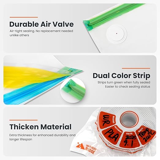3D Printer Filament Storage Bags Vacuum Storage Bags Kit 3D Printer Accessories - Image 3