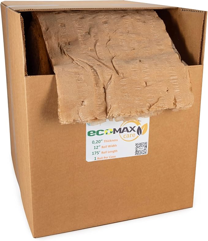 IDL Packaging 12" x 175' EcoMax™ Kraft Paper Cellulose Wadding in by IDLPackaging