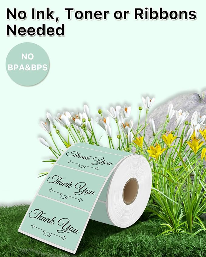 iEager 3" x 2" Thermal Labels, Rectangle Thermal Printer Stickers, - Image 4