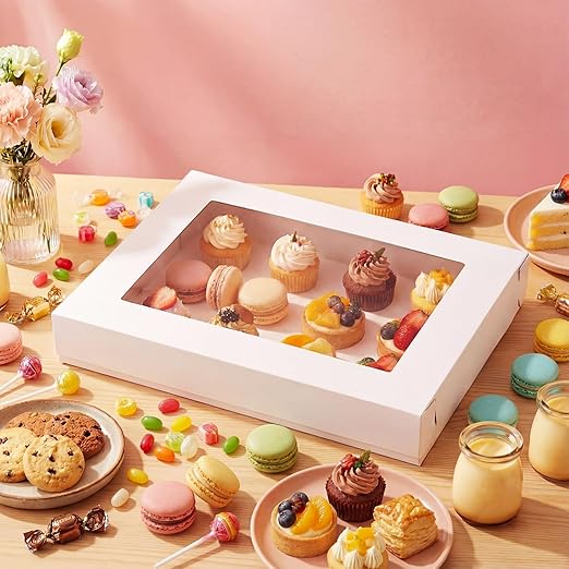 5 Set Corrugated Full Sheet Window Cake Box 26x18x4 Inch - Image 7