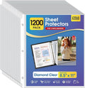 KTRIO 1200 Pack Sheet Protectors 8.5 x 11 inch, Plastic Sleeves by KTRIO