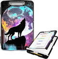 Clipboard with Storage High Capacity Plastic Nursing Clipboards with Pen Holder by Unknown