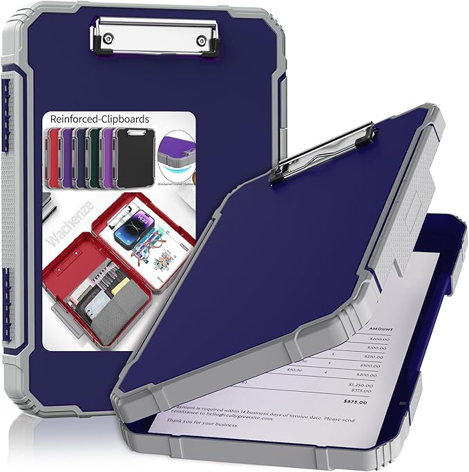 Thicker Clipboard with Storage, Internal Pen Pouch Included, A4 / Letter Size by Unknown