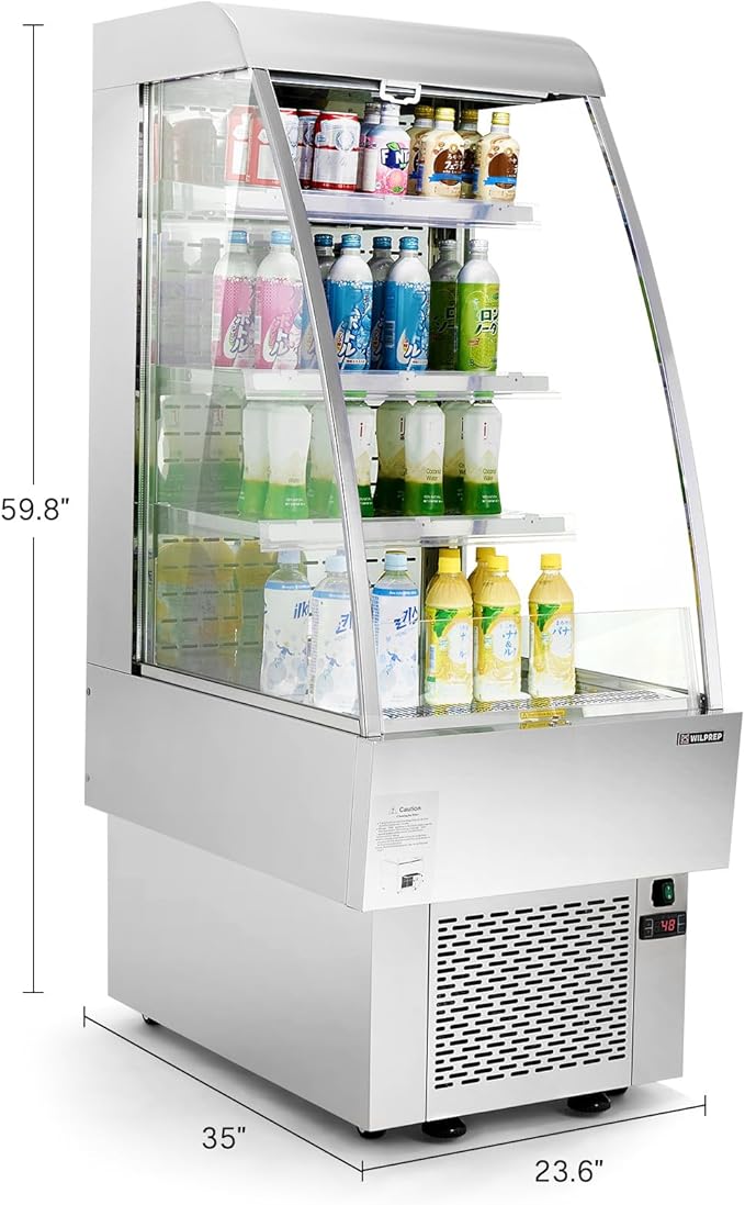 WILPREP Commercial Display Refrigerator, Grab and Go Display Refrigerator - Image 9
