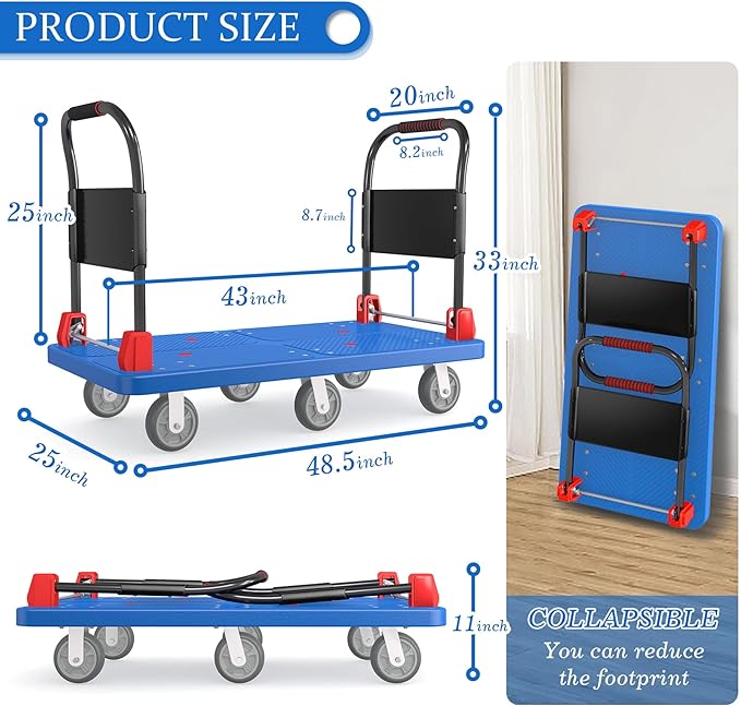 Heavy-Duty Platform Truck Cart - Image 2