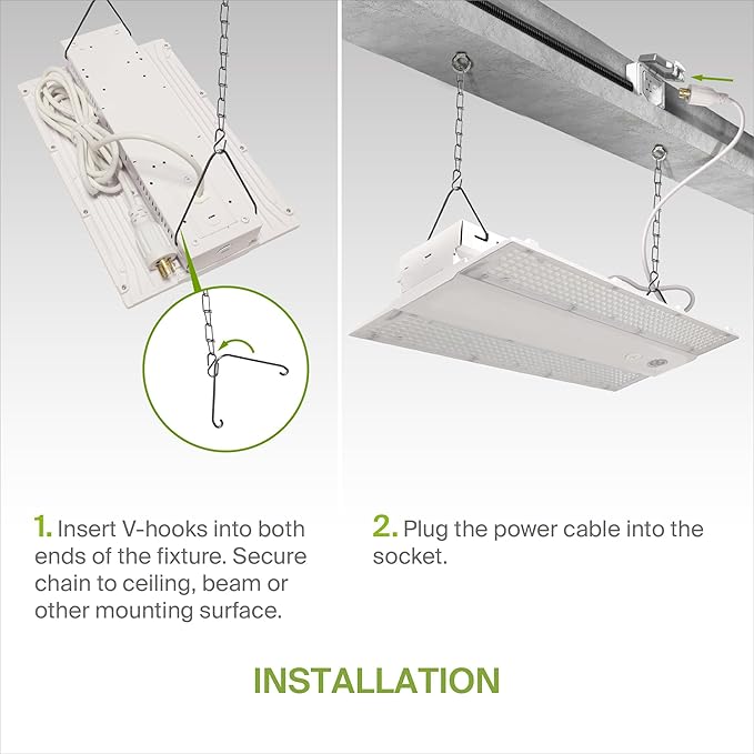 ASD LED Linear High Bay Light Fixture, Commercial Shop Lighting | 3CCT - Image 5