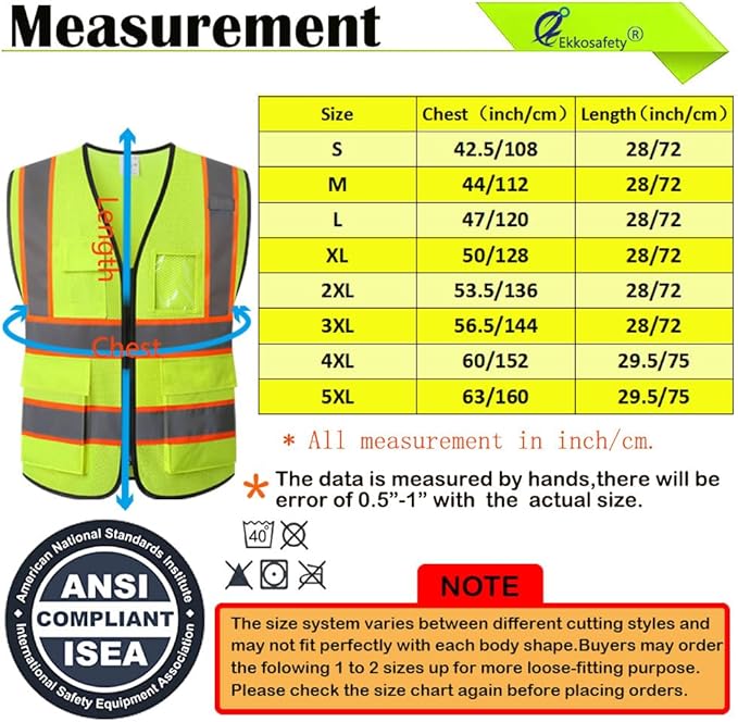 Reflective Mesh Safety Vest for Men Women - Image 2