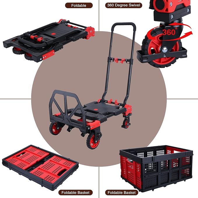 2-in-1Hand Truck Dolly Foldable - Image 4