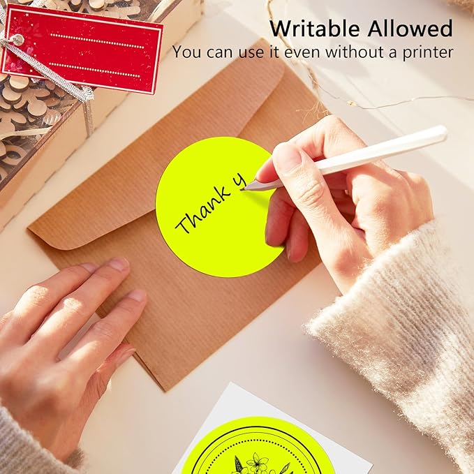 3X3Inch Round Thermal Labels Circle Color Coding Labels Printable Waterproof - Image 5