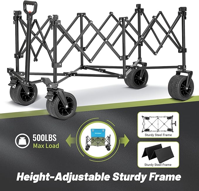 EchoSmile Collapsible Foldable Extended Wagon - Image 3