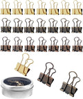 Mini Binder Clips 0.75in 24-Pack by SHAOUMAN