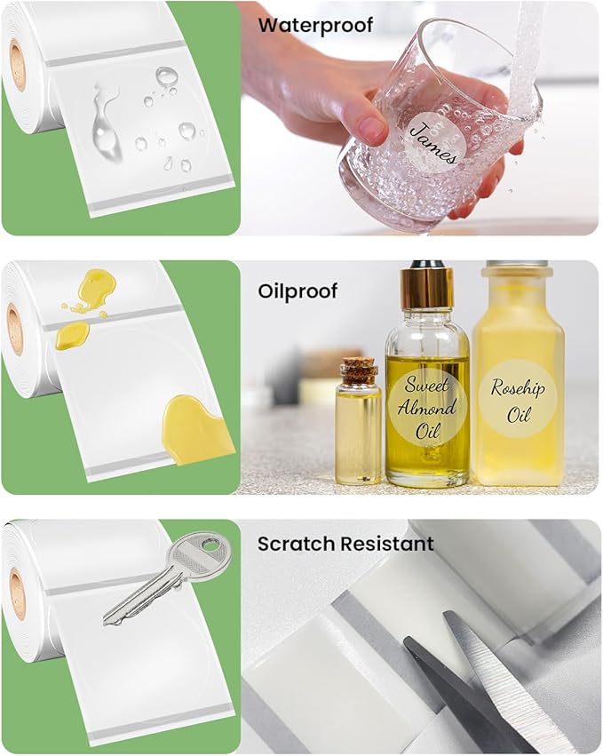 Phomemo Labels - Frosted Clear Round Label - Image 4